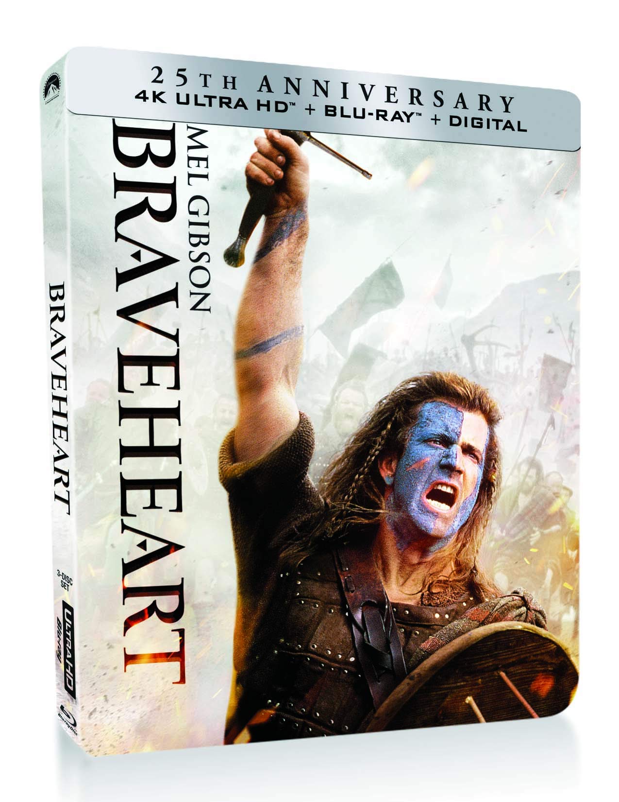 Braveheart - Limited Steelbook Edition (Import 4K UHD + Blu-ray + Digital) Films
