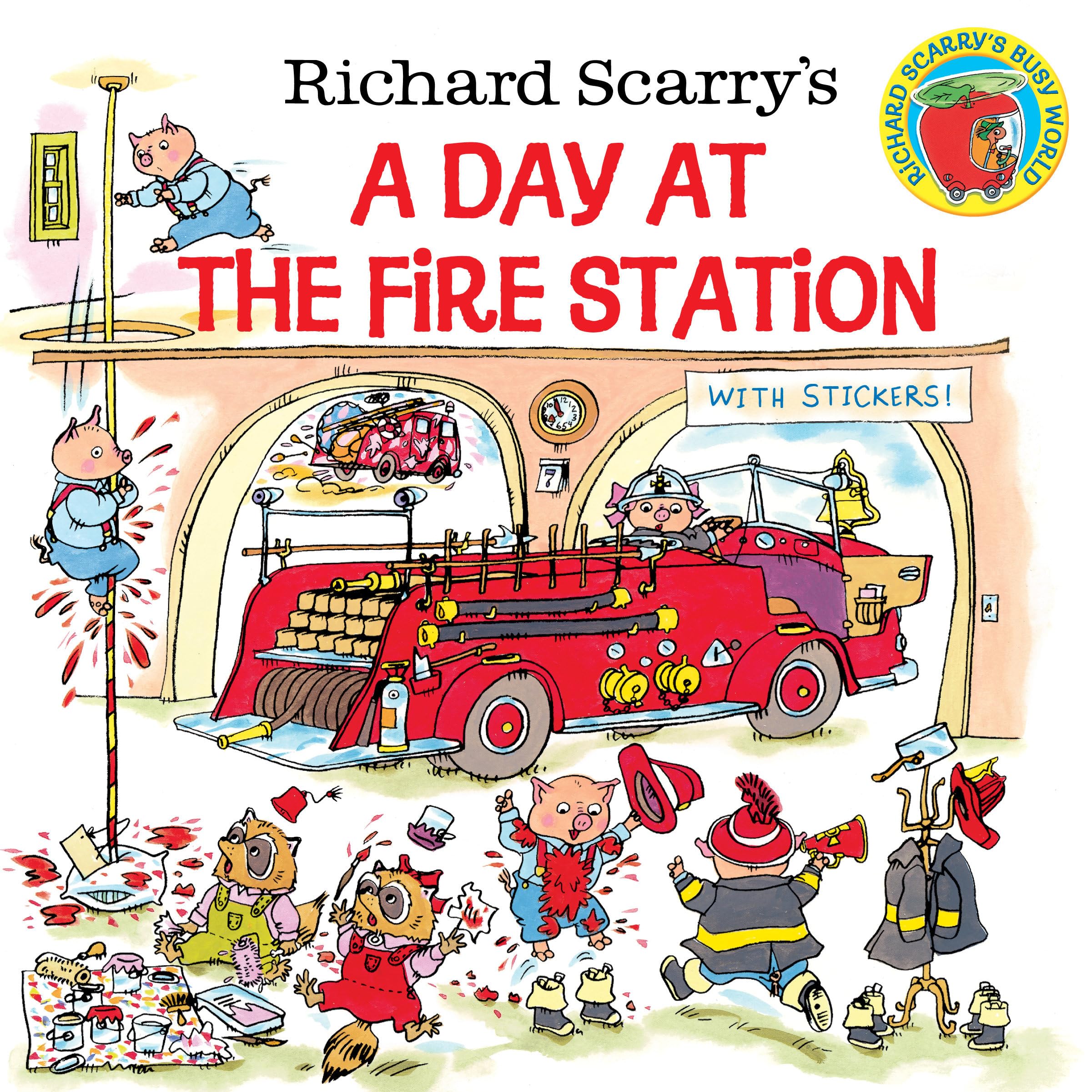 Richard Scarry's A Day at the Fire Station (Pictureback(R)) Novels & Short Stories