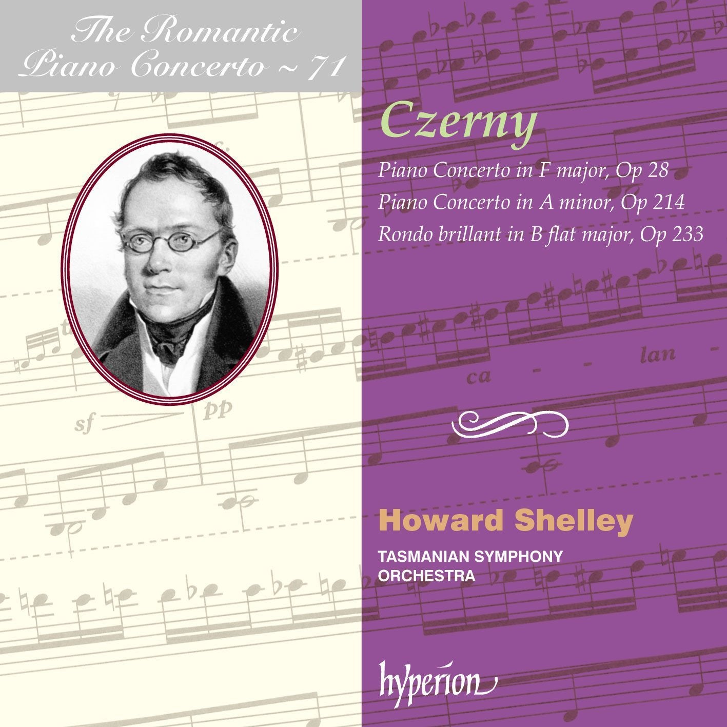 Czerny: Romantic Piano Concerto Vol. 71 - Klavierkonzerte in F-Dur/a-Moll & B-Dur Classical