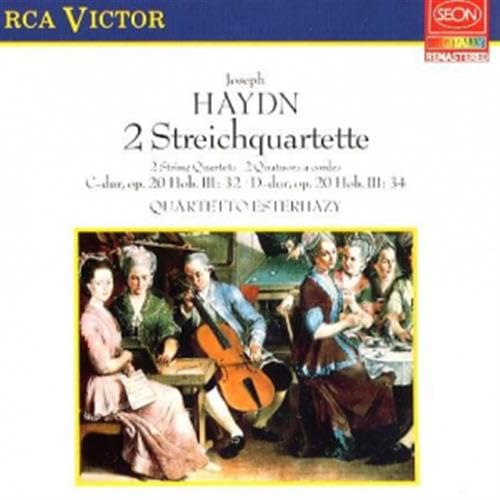 Joseph Haydn: 2 Strichquartette (2 string quartets) Nr.32 op.20 Nr.2/Nr.34 op.20 Nr.4, Quartetto Esterhazy Amsterdam cd