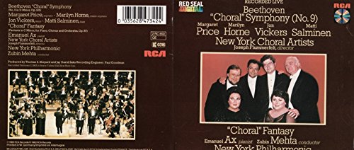 Margaret Price - Sinfonie Nr. 9 in D Moll, Op. 125 / Chorfantasie in C-Moll Op. 80 Music