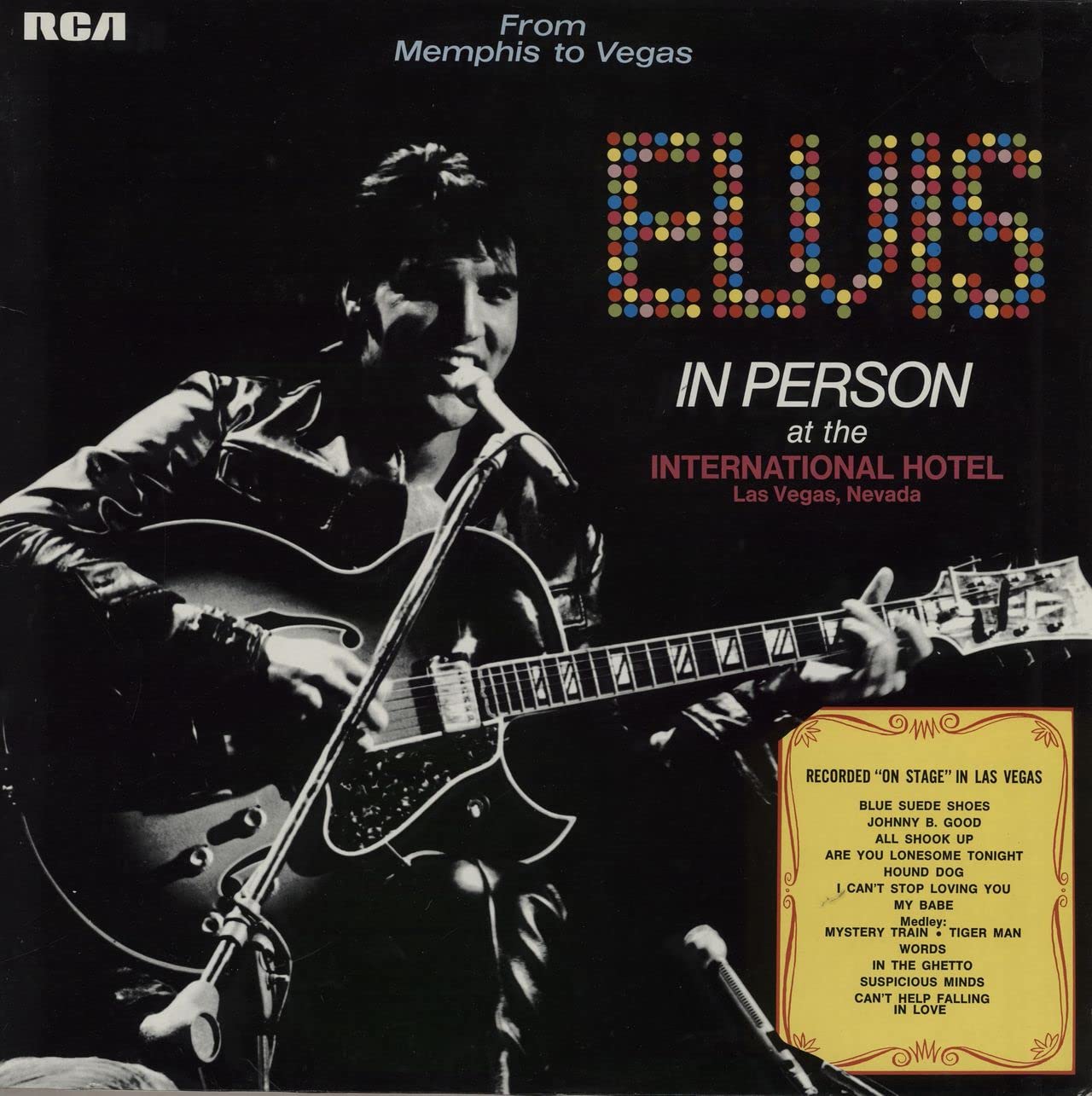 In person at the International Hotel Las Vegas, Nevada / Vinyl record cd