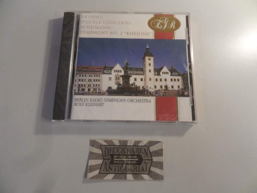 East German Revolution: Berlin Radio Symphony Orchestra Rolf Kleinert / Brahms: Concerto for Violin, Cello and Orchestra in a Minor, Op. 102 - Schumann: Symphony No.3 in E Flat Major, Op. 97 (UK Import) Pop