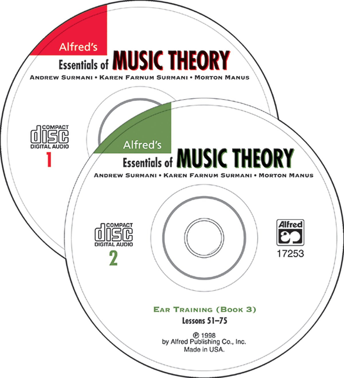Alfred's Essentials of Music Theory, Bk 1-3: Ear Training, 2 CDs: Ear Training 1 & 2-Books 1, 2, 3 : Lessons, Ear Training, Workbook Social Sciences