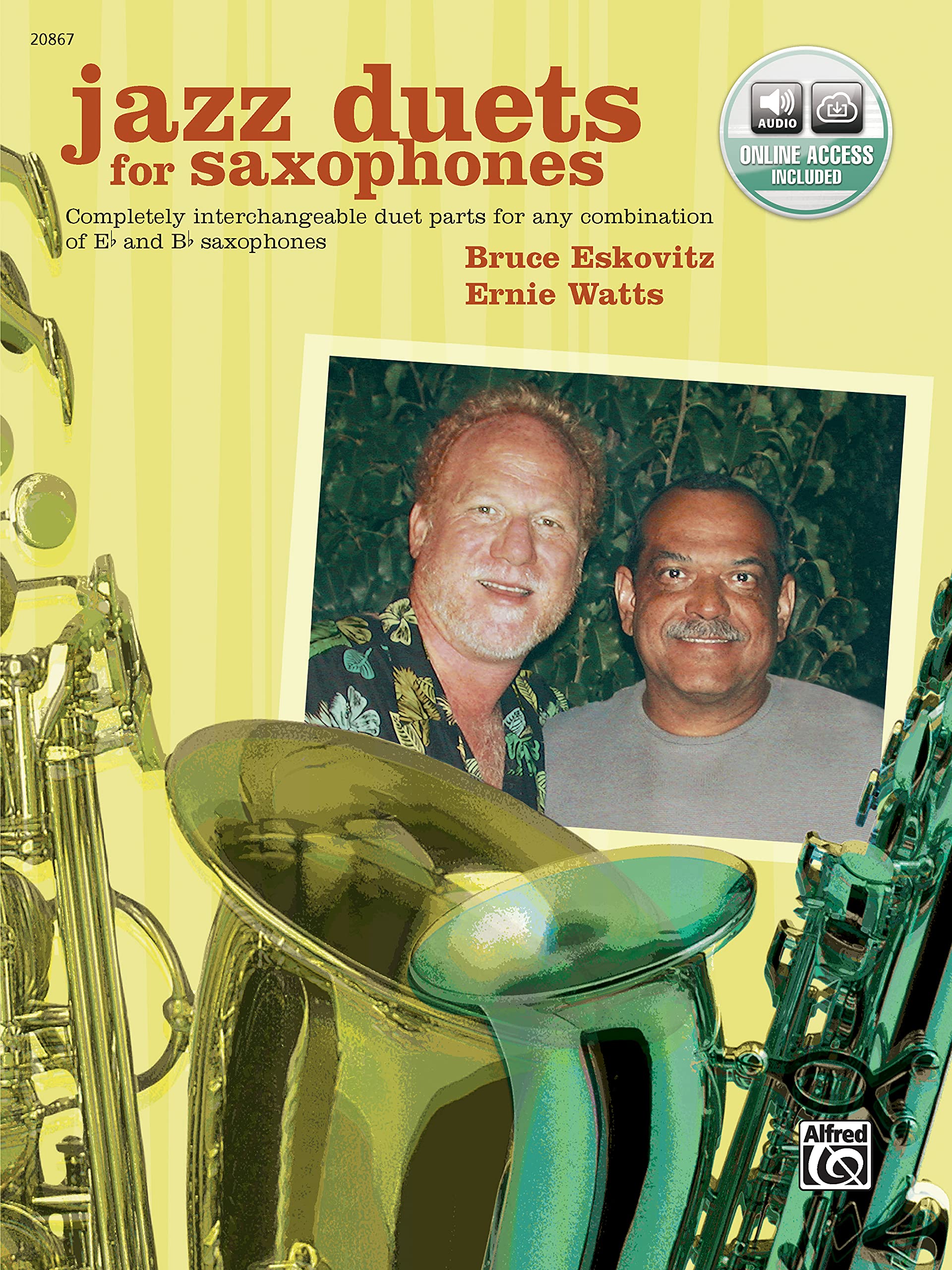 Jazz Duets for Saxophones: Book & CD: Completely interchangeable duet parts for any combination of Eb and Bb saxophones (incl. Online Code) Sheet Music