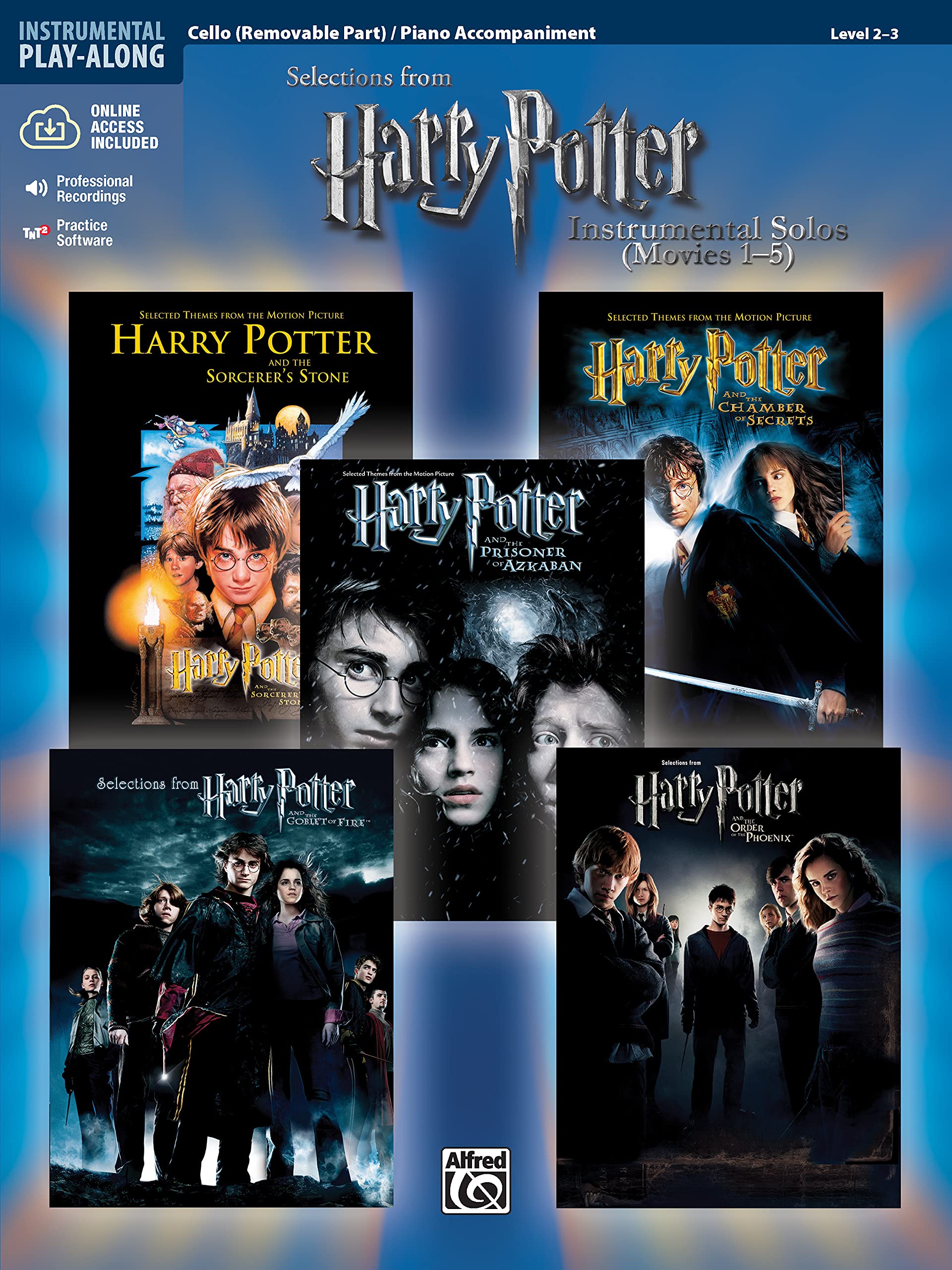 Harry Potter Instrumental Solos for Strings (Movies 1-5), Cello Book & Online Audio/Software, Level 2-3 Cello / Piano Accompaniment(Pop Instrumental ... Online Code) (Pop Instrumental Solo Series) Sheet Music
