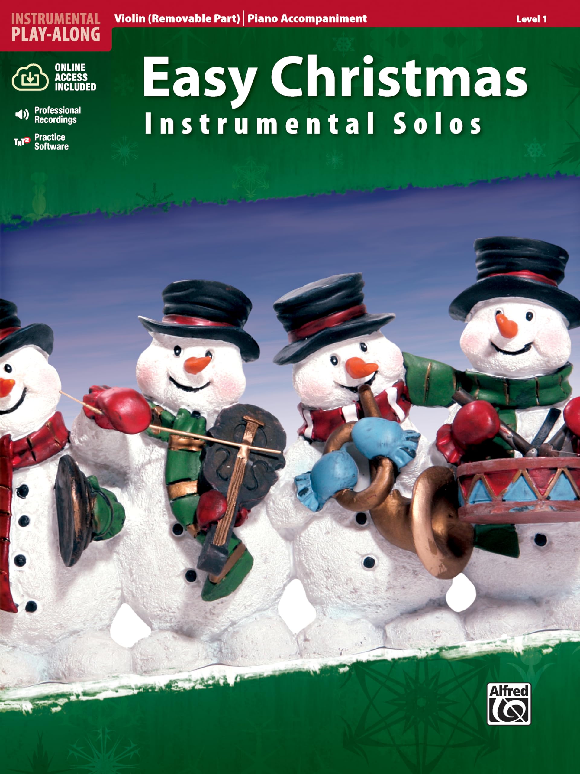 Easy Christmas Instrumental Solos: Violin (Removable Part) / Piano Accompaniment, Level 1 book