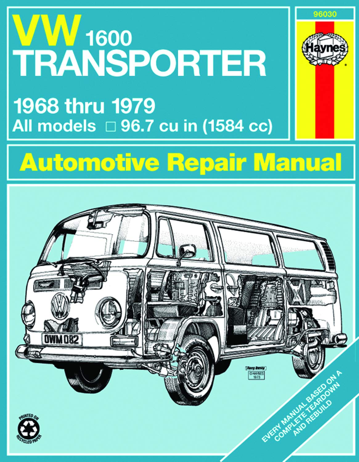 VW Transporter 1600, 1968-1979 book