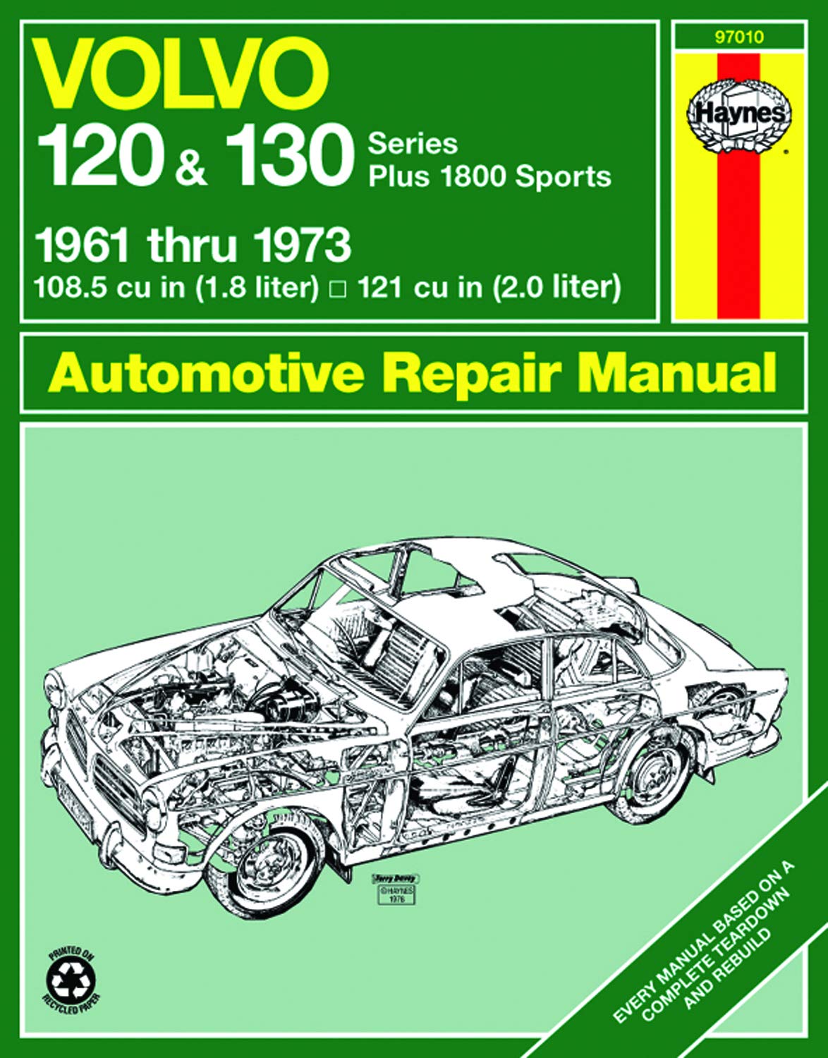 Volvo 120 and 130 Series and 1800 Sports, 1961-1973 (Haynes Manuals) Leisure, Home & Garden