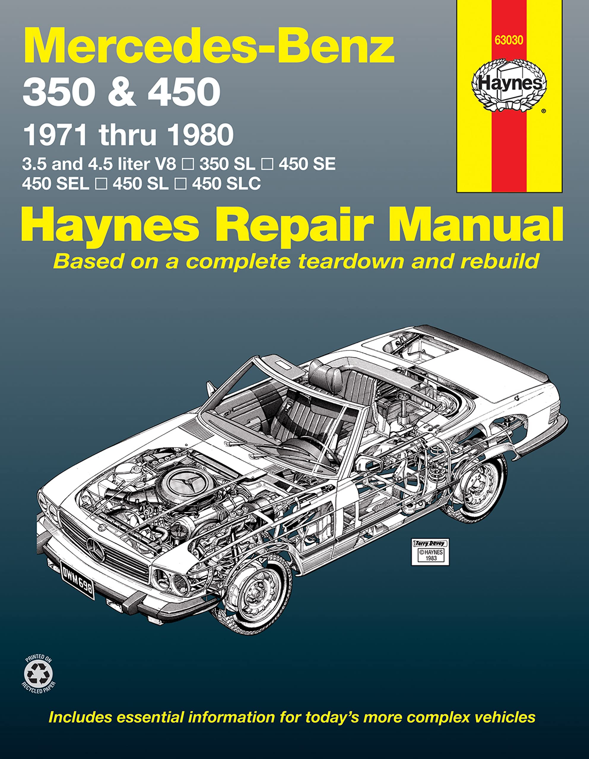 Mercedes-Benz 350 and 450 V8, 1971-1980 (Haynes Manuals) Leisure, Home & Garden