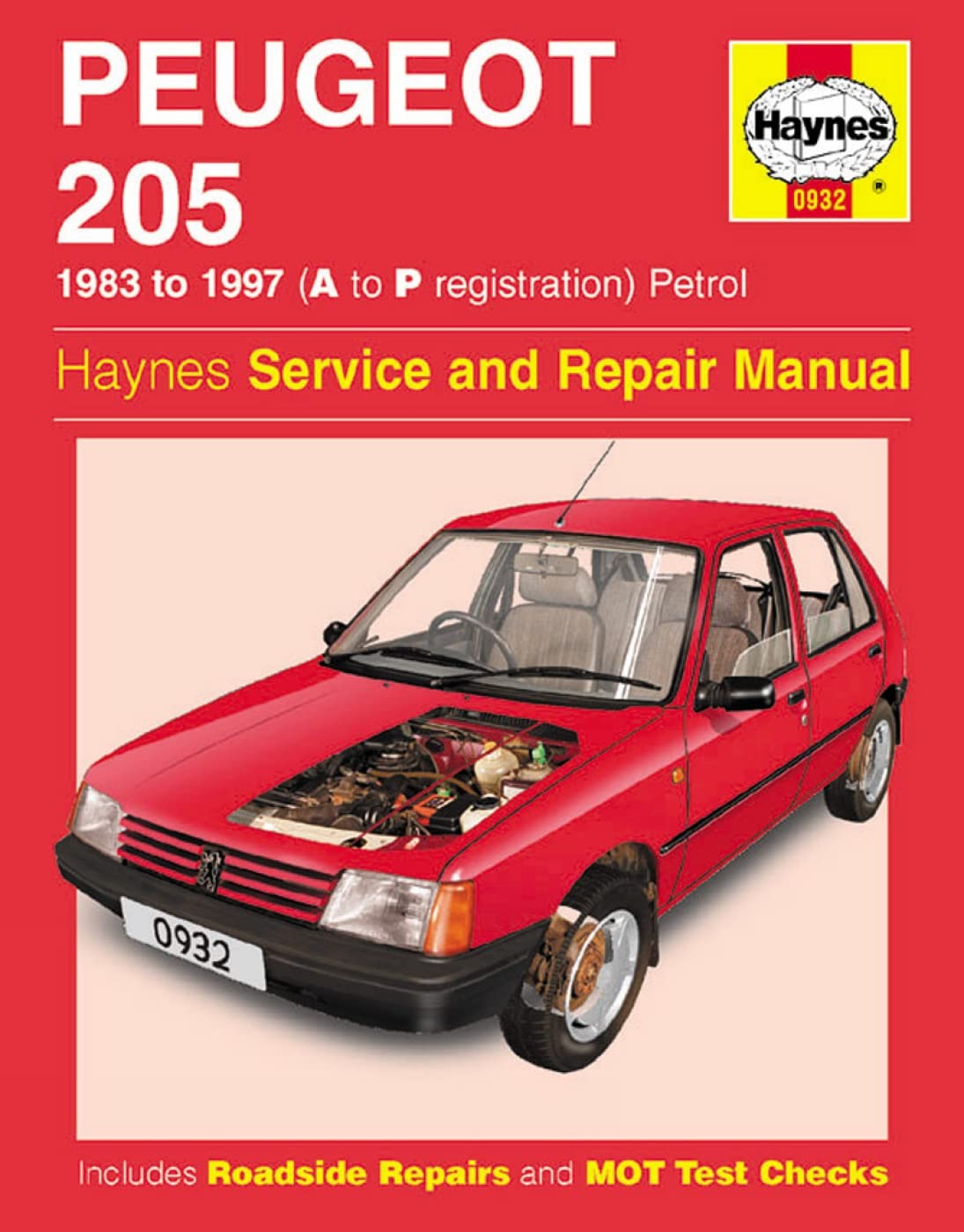 Peugeot 205 Petrol (83 - 97) A To P Leisure, Home & Garden