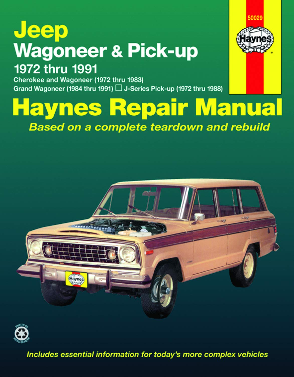 Jeep Wagoneer and Pickup, 1972-1991: Grand Wagoneer, Cherokee, J-Series Pick-Up (Haynes Manuals) Leisure, Home & Garden