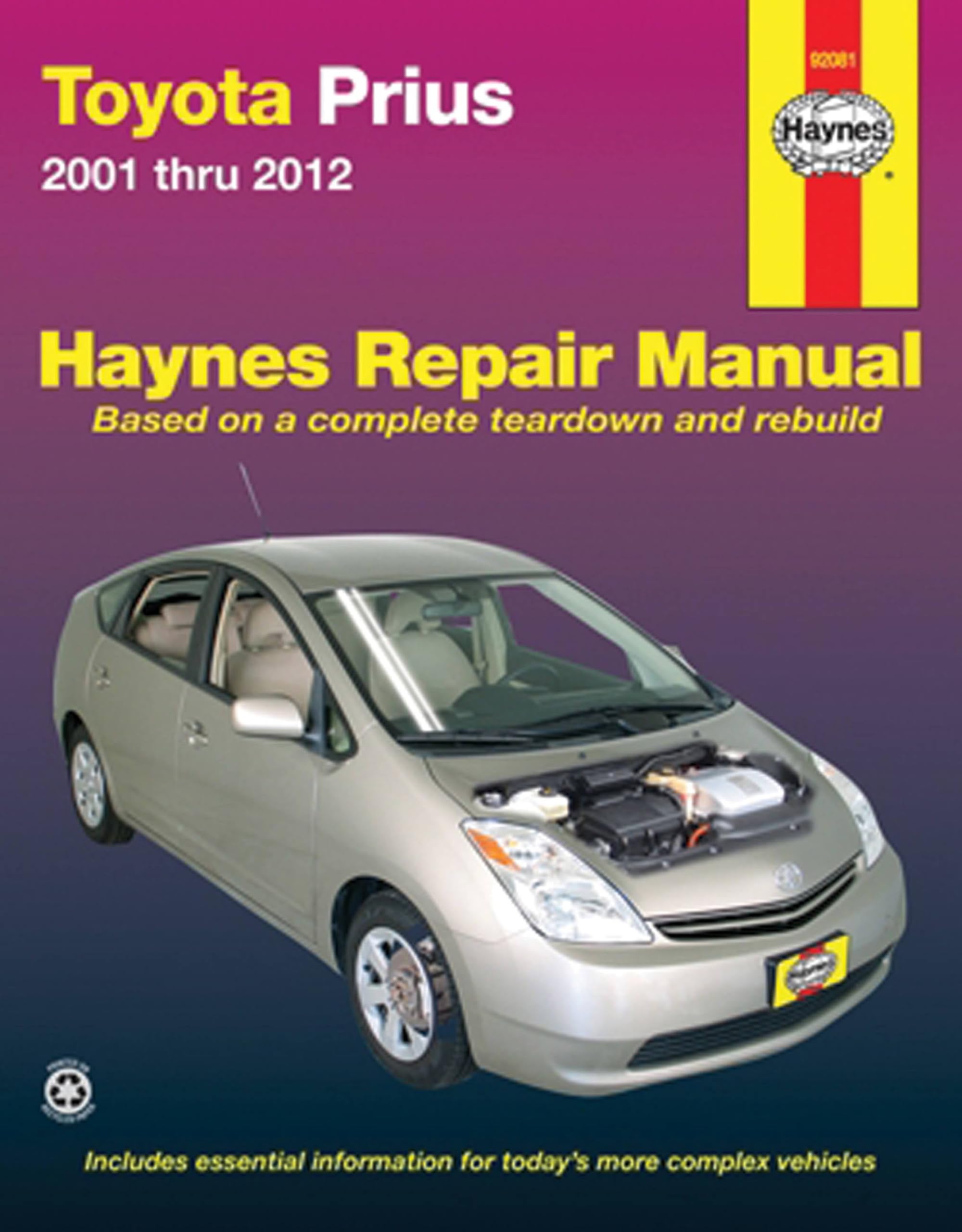 Toyota Prius 2001 thru 2012 book