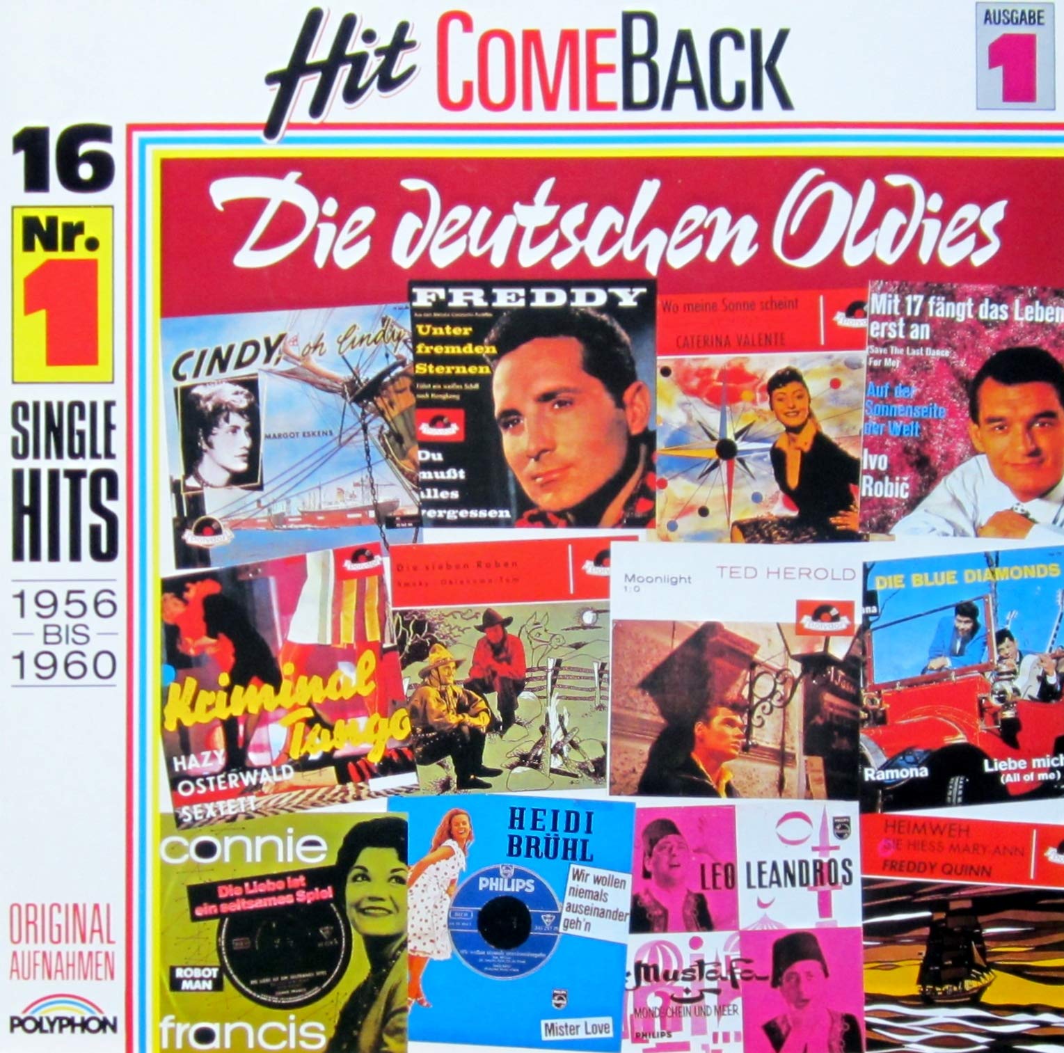 Hit Come Back - Die Deutschen Oldies - Ausgabe 1 (16 Nr. 1 Hits 1956-60) Music