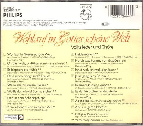 Wohlauf in Gottes schöne Welt - Import Allemagne Music