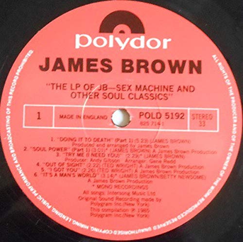 The LP Of JB - Sex Machine And Other Soul Classics - James Brown LP cd