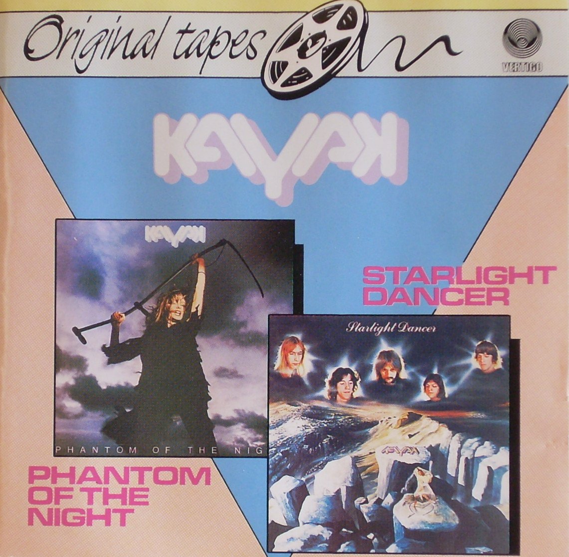 KAYAK. ORIGINAL TAPES. STARLIGHT DANCER & PHANTOM OF THE NIGHT. RARE 1988 GERMAN IMPORT CD. Music