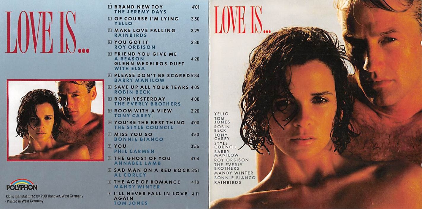 Jeremy Days, Yello, Rainbirds, Robin Beck, Al Corley.. Music