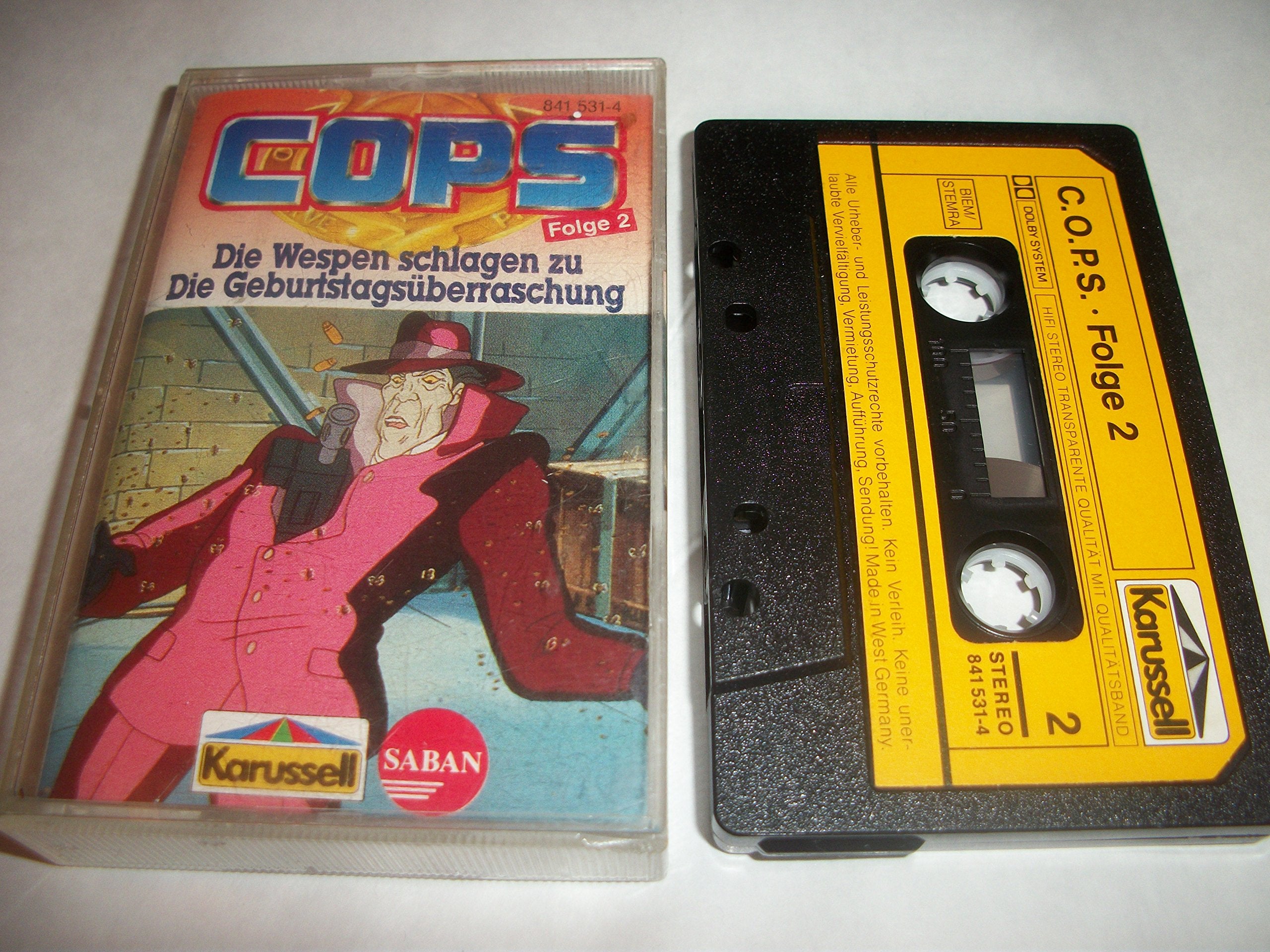 C.O.P.S. / FOLGE 2 / DIE WESPEN SCHAGEN ZU / DIE GEBURTSTAGSÜBERRASCHUNG / KARUSSELL 841531-4 Music
