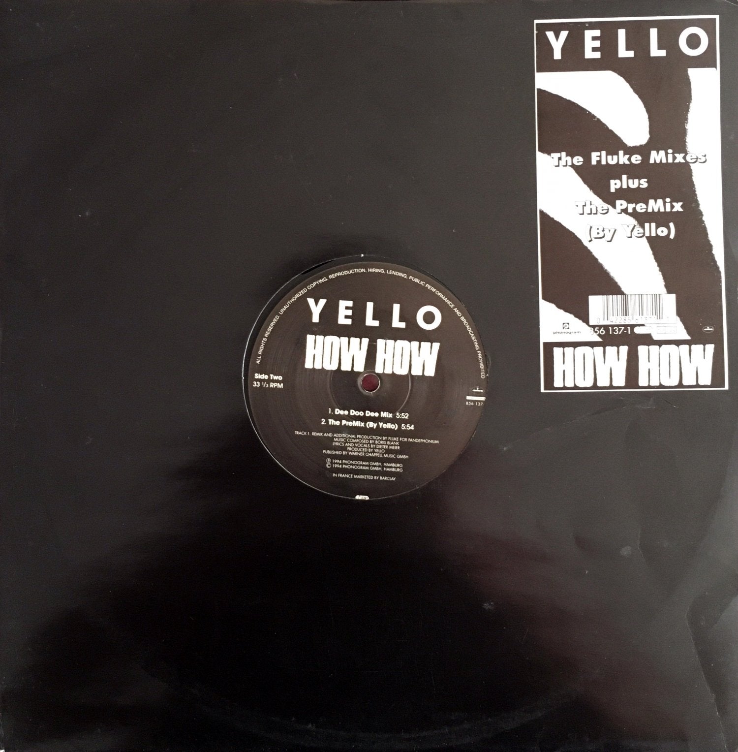 How How (The Fluke Mixes Plus The PreMix (By Yello)) cd