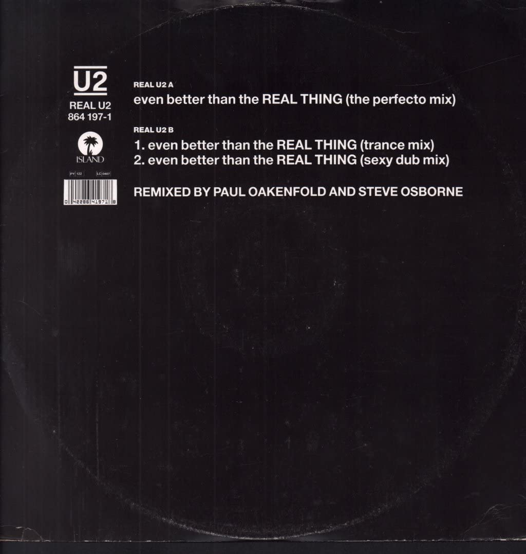 Even Better Than The Real Thing (Paul Oakenfold/Steve Osborne Remixes) Pop