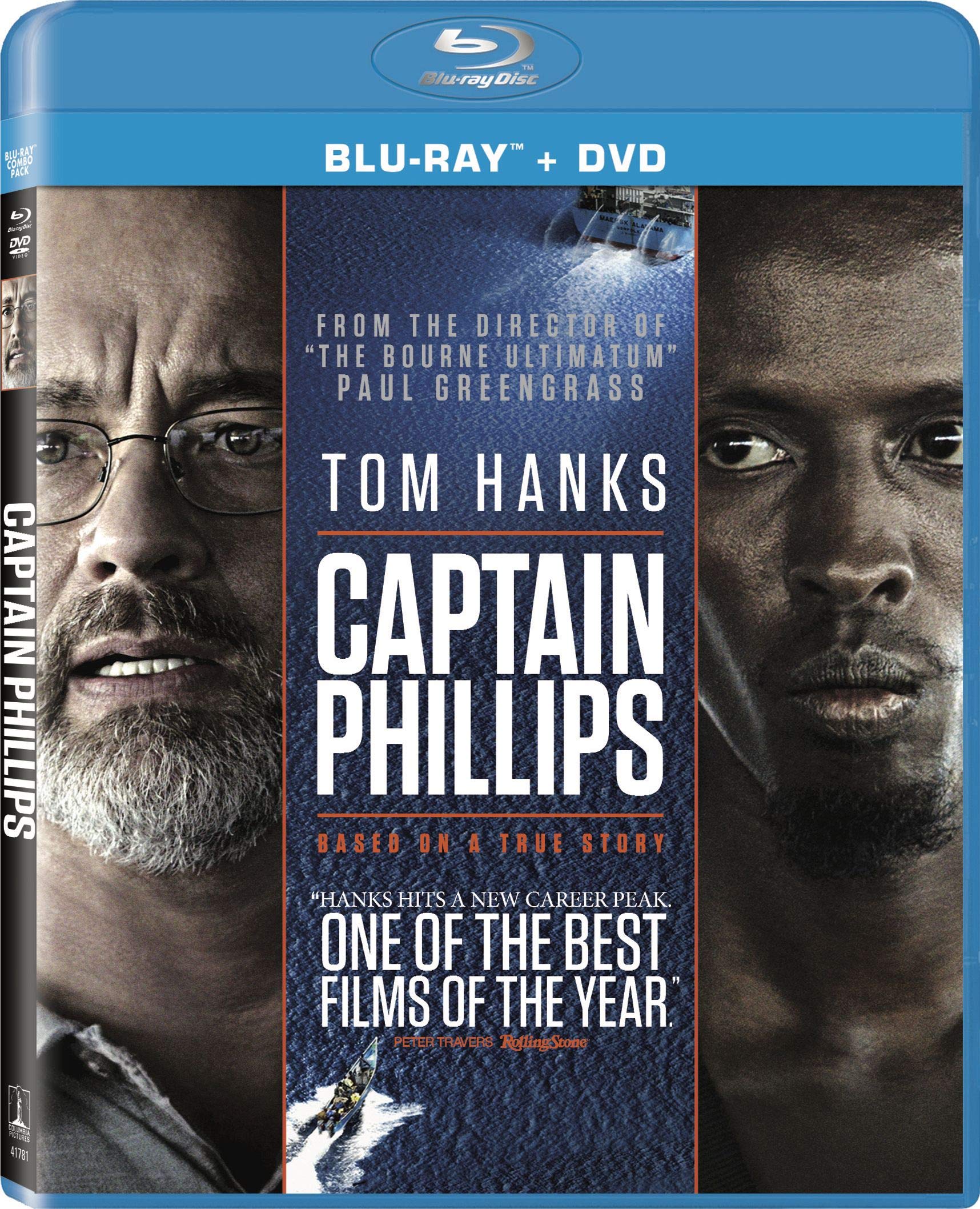Product Image: Captain Phillips (Two Disc Combo: Blu-ray / DVD + UltraViolet Digital Copy)