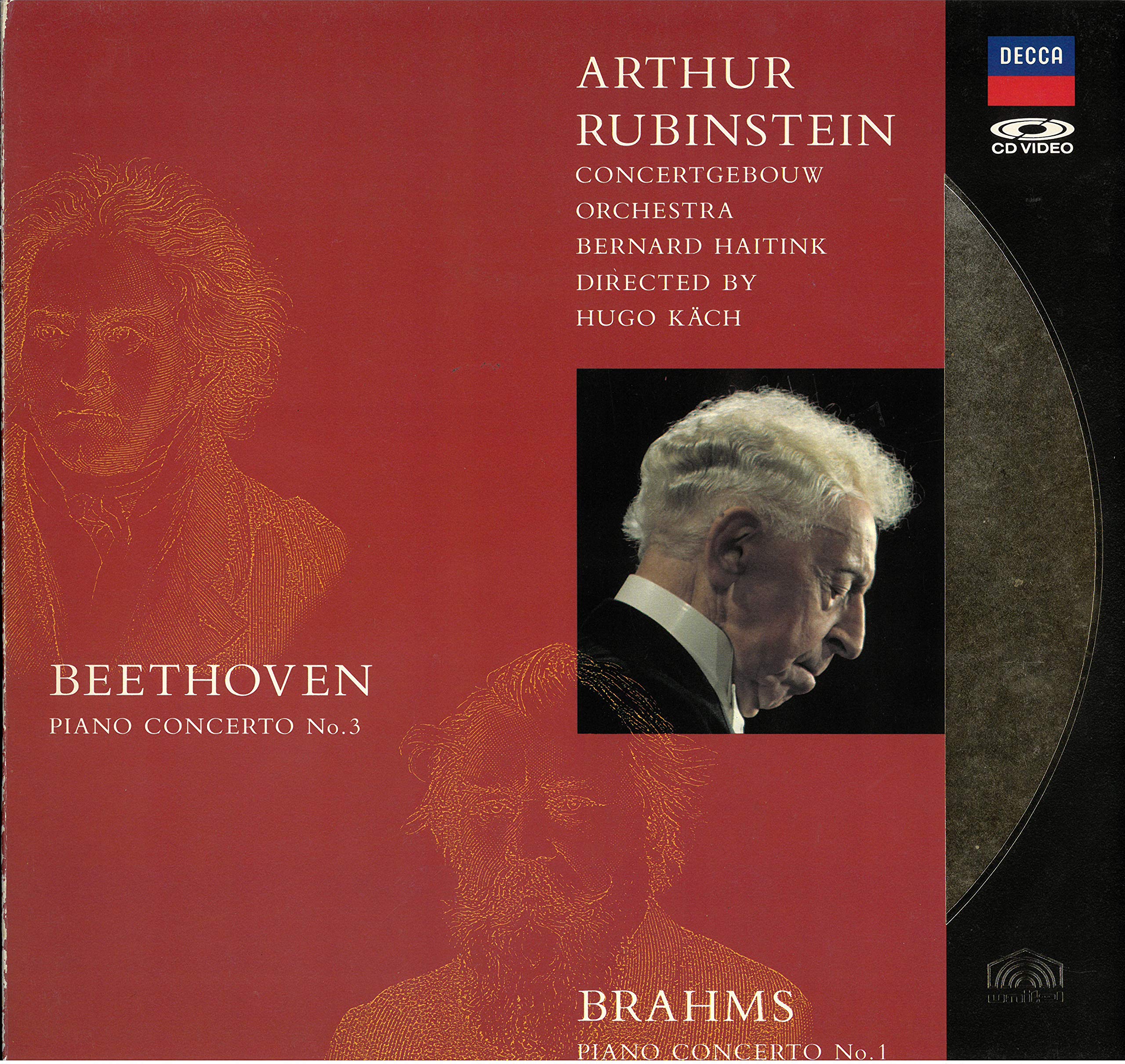 ARTHUR RUBINSTEIN - Beethoven: Piano Co. No.3 - Brahms: Piano Cto No.1 Music