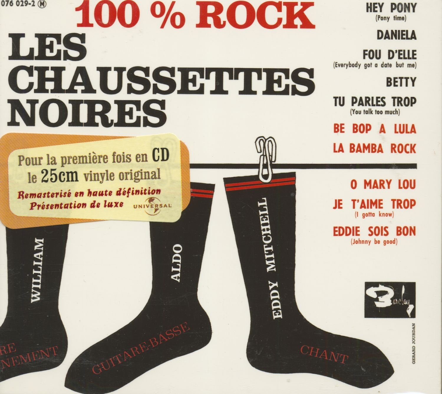 Collection 25 cm - 100% Rock - Edition remasterisée Digipack cd