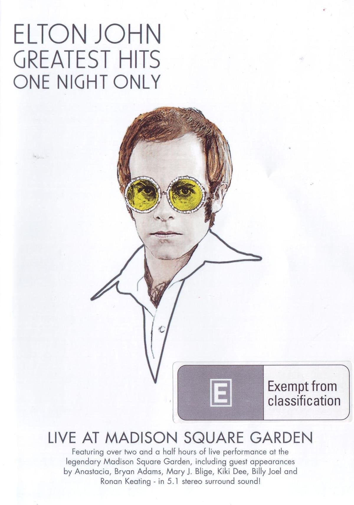 Greatest Hits Live cd