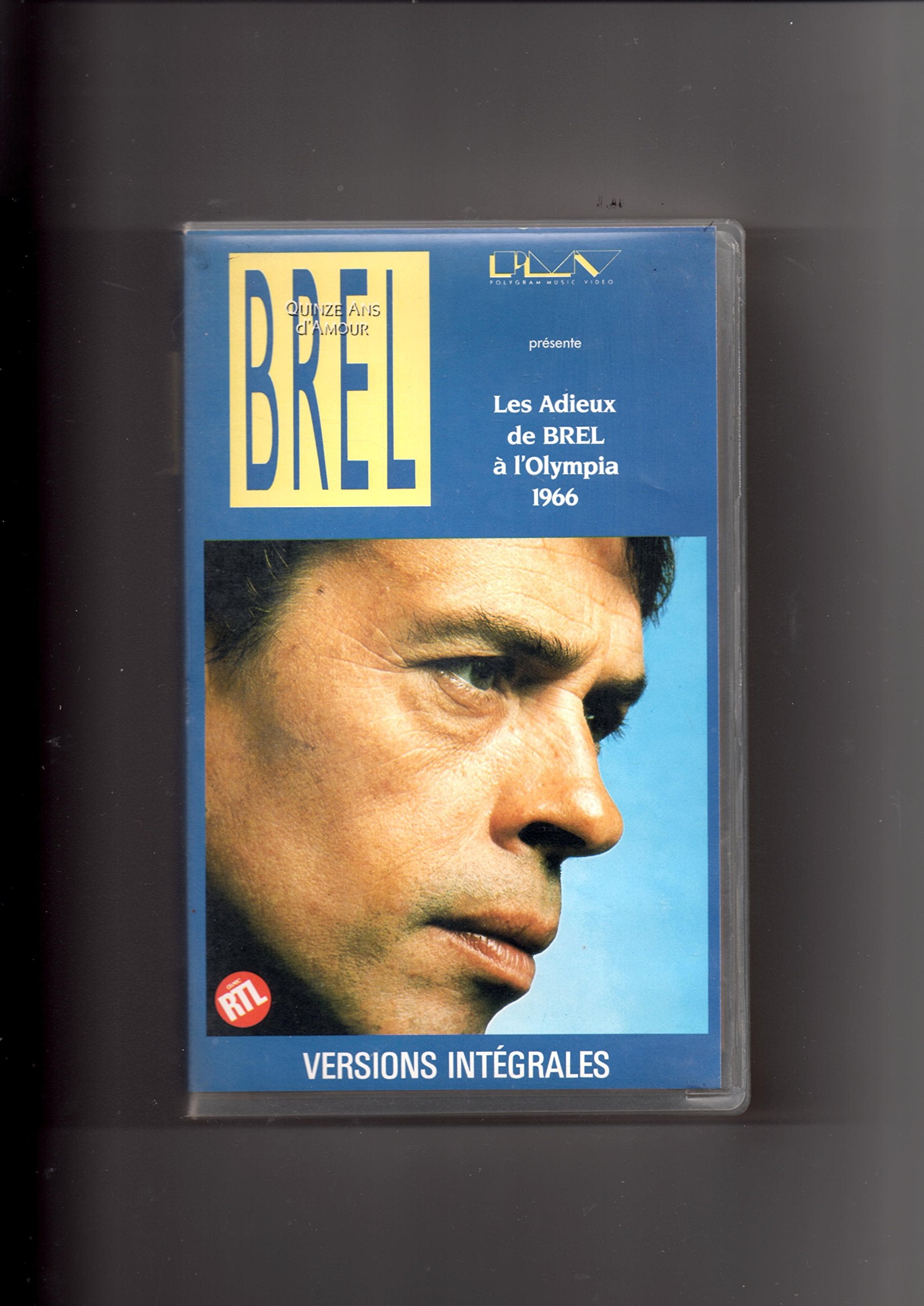 Brel-Quand on N'a Que l'Amour-les Adieux Olympia 66 dvd