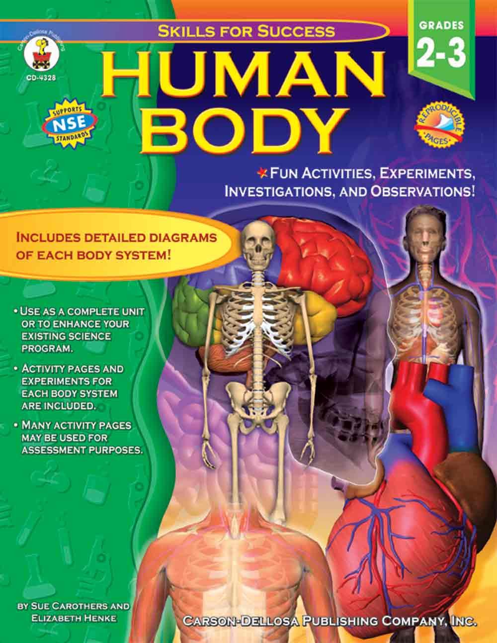 Human Body, Grades 2 - 3: Fun Activities, Experiments, Investigations, and Observations! Learning & Reference