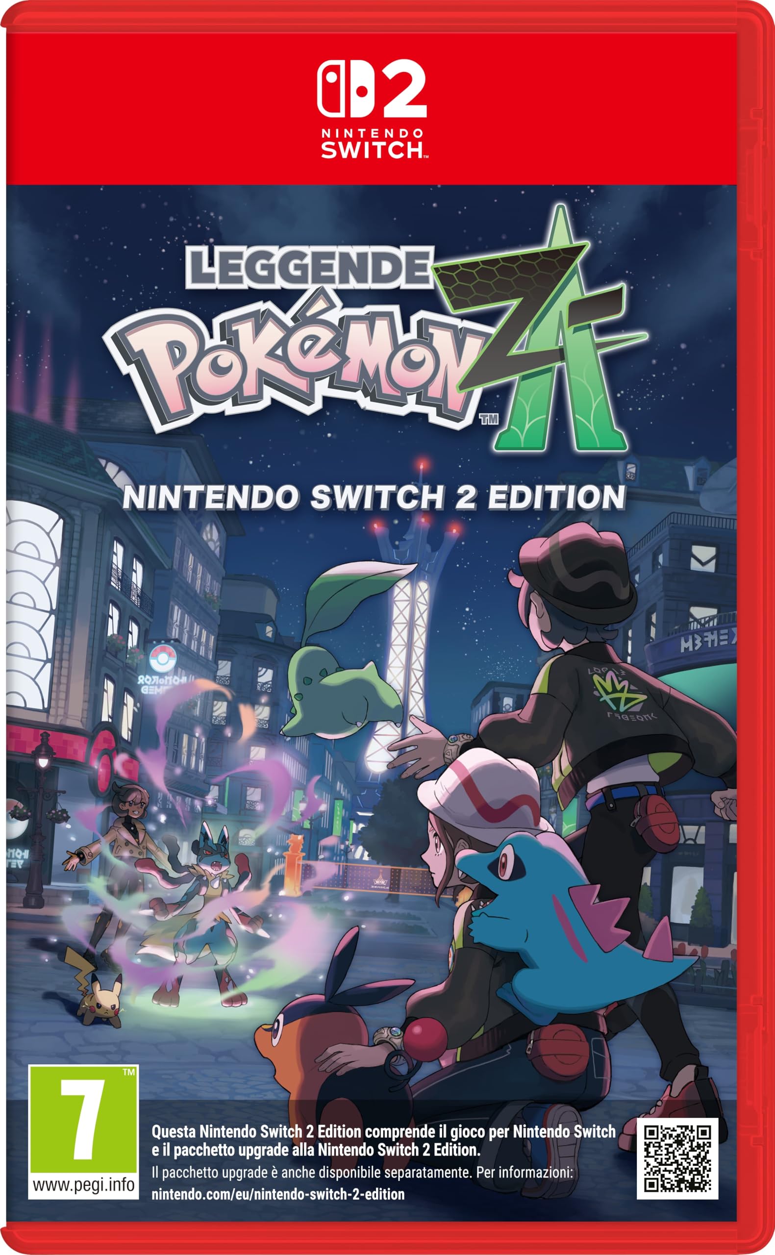 Pokémon Legenden: Z-A Nintendo Switch, 2 Edition, italienische Ausgabe, Version auf Karte Games