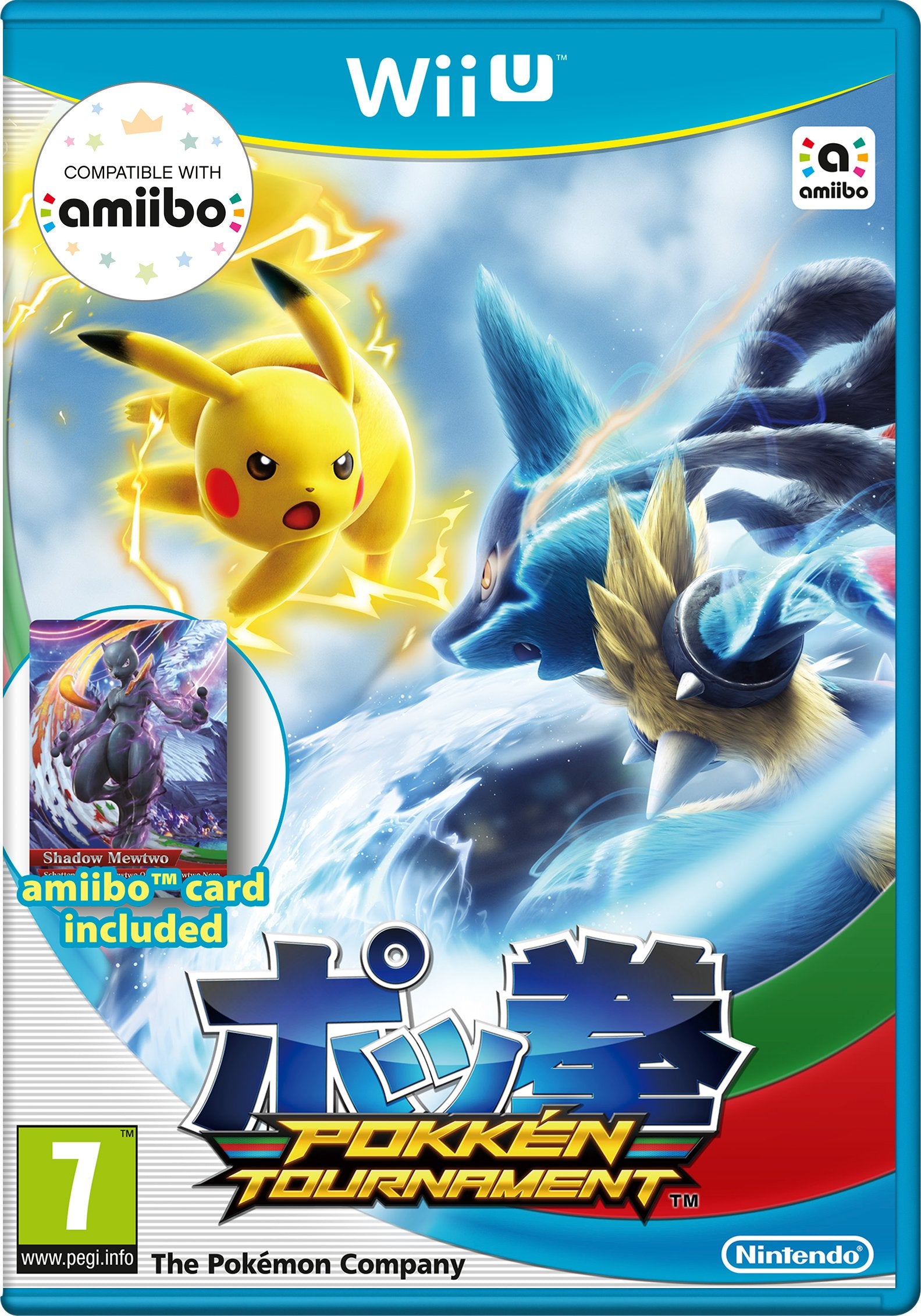 pokken Tournament with Shadow Mewtwo amiibo Card Older Consoles