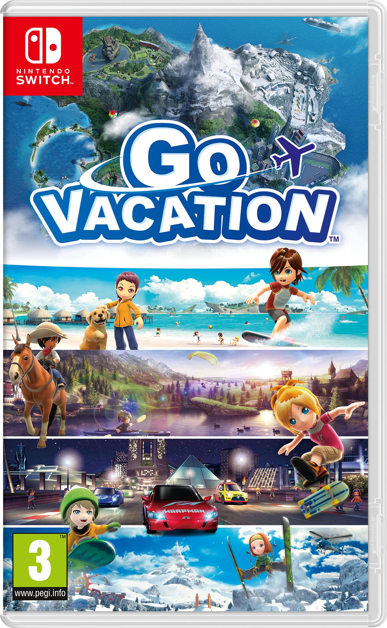 Nintendo OP GO VACATION SWI, Schwarz, 2523946 Nintendo Switch