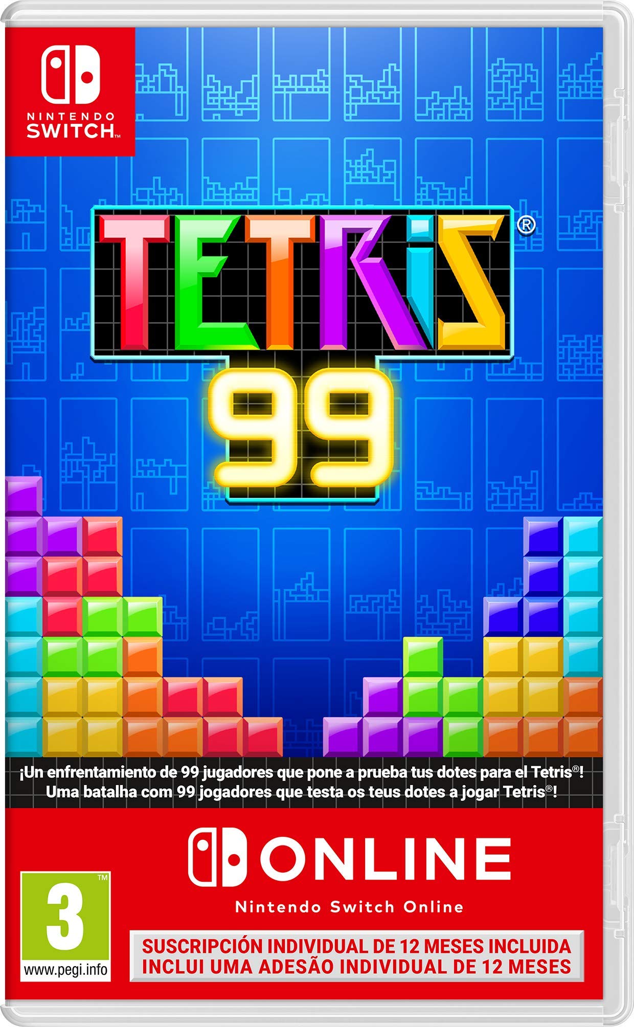 JUEGO NINTENDO SWITCH TETRIS 99 + 12 MESES NSO Games