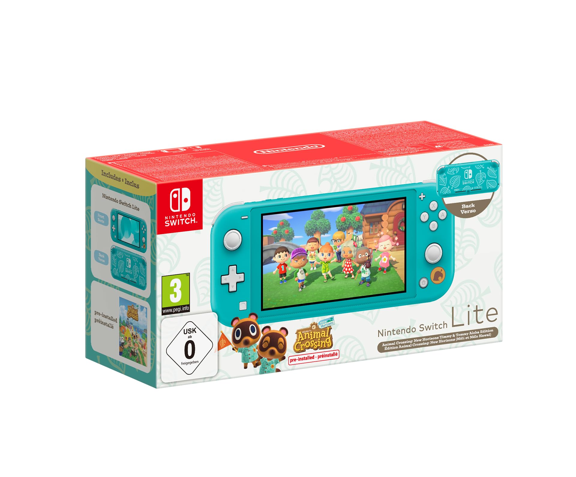 Nintendo Switch Lite - Animal Crossing: New Horizons (Timmy & Tommy Aloha Edition) Nintendo Switch