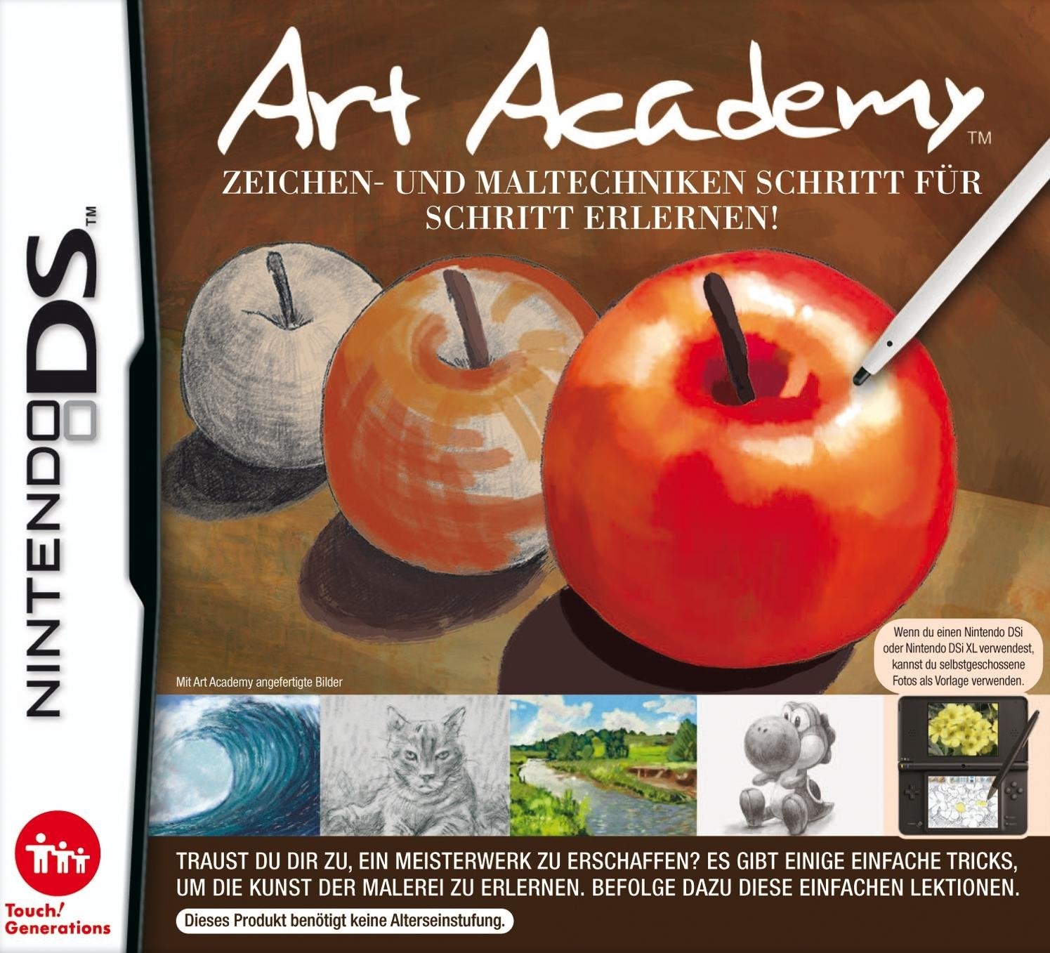 Art Academy: Zeichen - und Maltechniken. Nintendo DS Nintendo DS