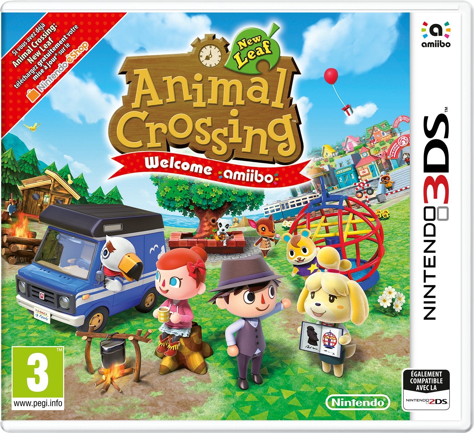 "Animal Crossing" - New Leaf Welcome amiibo + 1 carte Nintendo DS