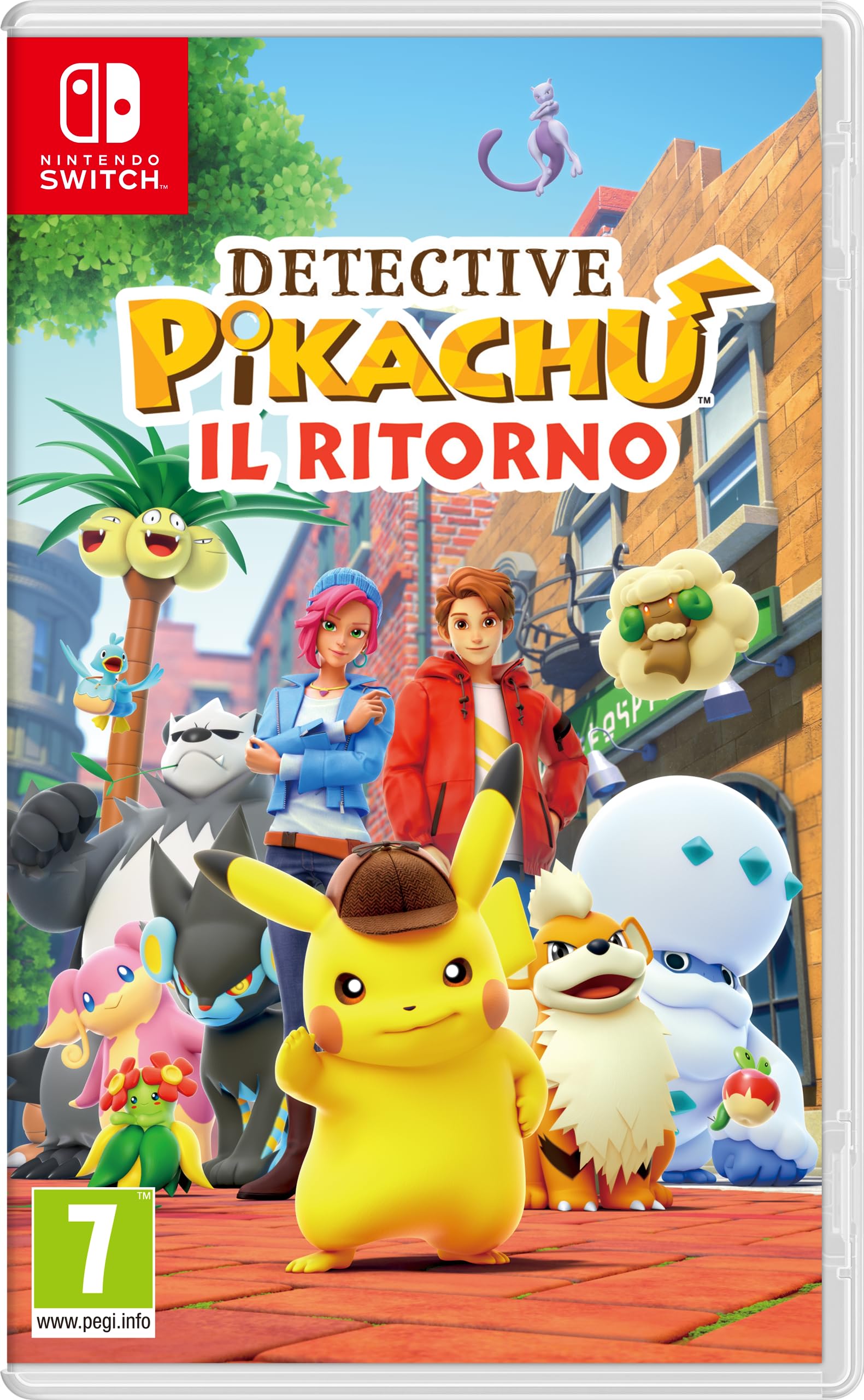 DETECTIVE PIKACHU LE RETOUR-Jeu vidéo Nintendo - Ed. Italien - Version sur carte game