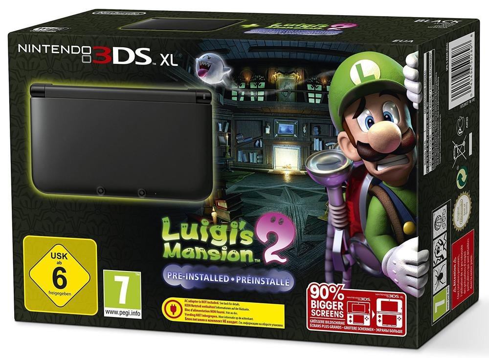 Console Nintendo 3Ds XL - Argenté & Noir + Luigi's Mansion 2 Nintendo DS