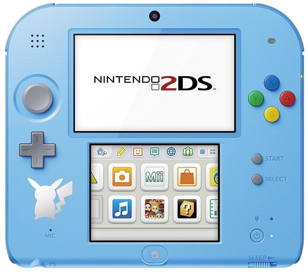 Console Nintendo 2DS : bleu + Pokémon Lune Préinstallé - édition speciale game