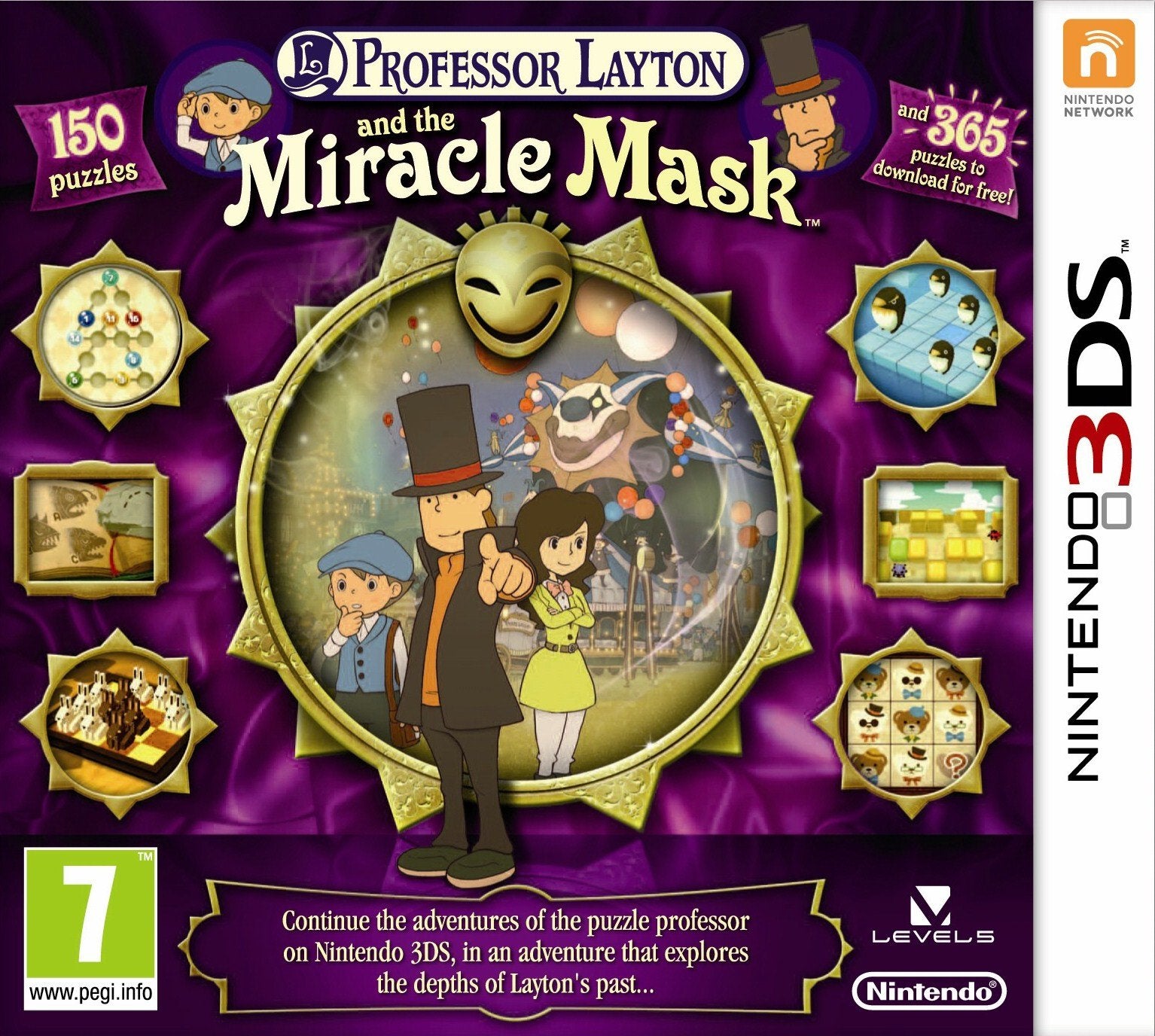 Professor Layton And The Mask Of Miracle Game 3DS Nintendo DS