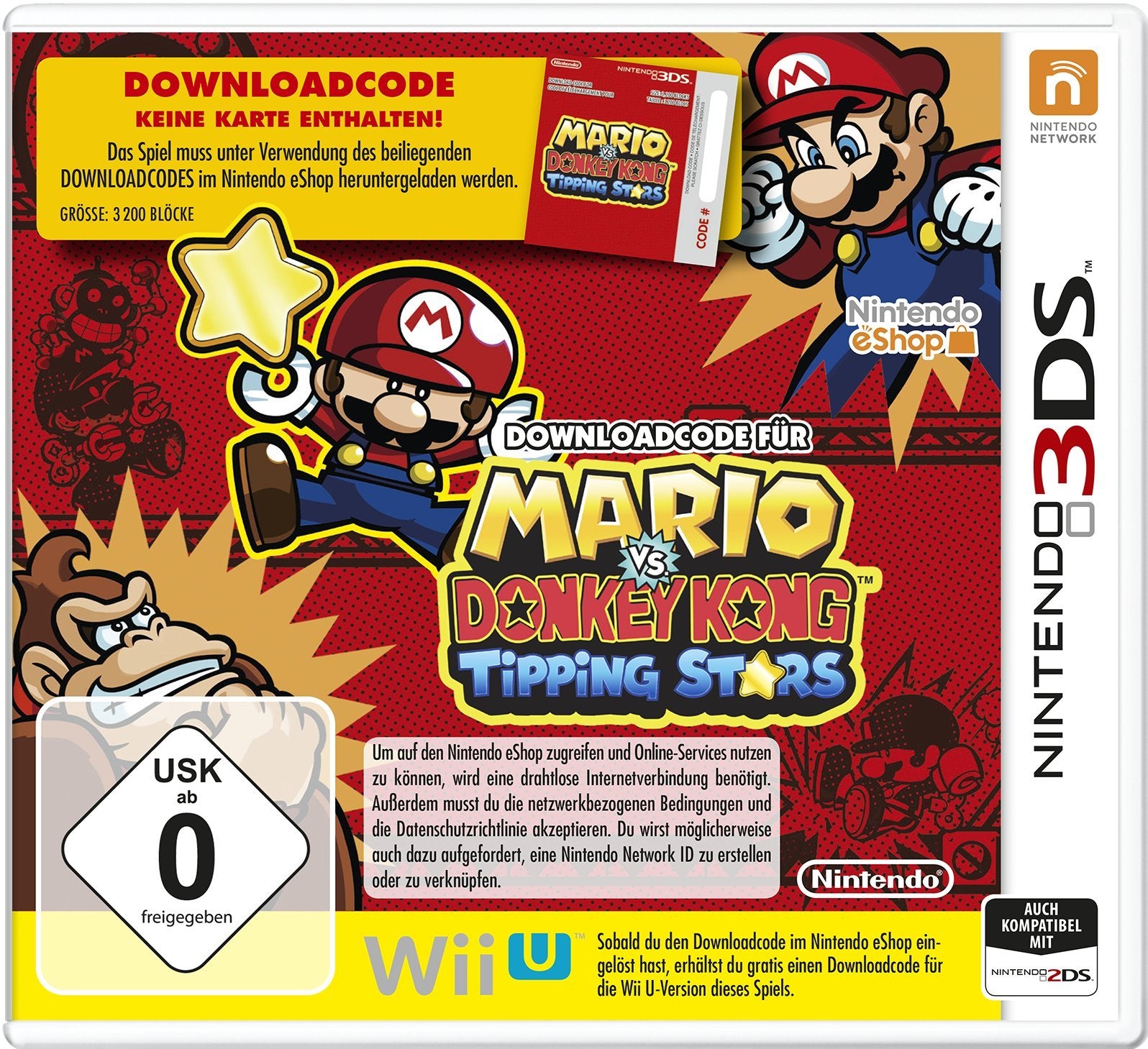 Download-Code für Mario vs. Donkey Kong: Tipping Stars Nintendo DS