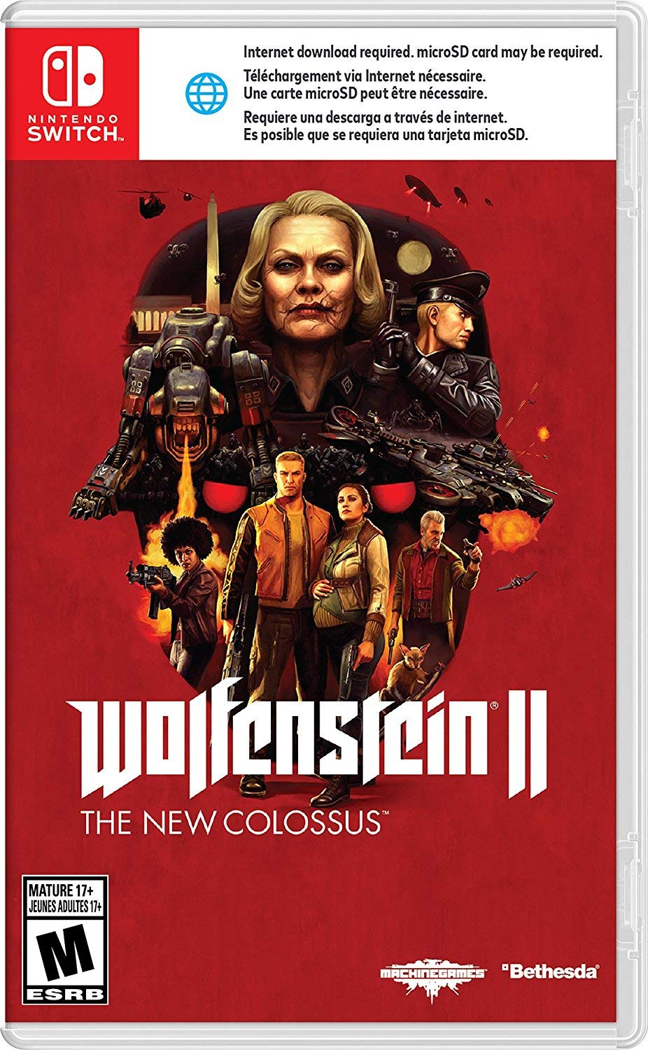 WOLFENSTEIN II: THE NEW COLOSSUS - WOLFENSTEIN II: THE NEW COLOSSUS (1 Games) Nintendo Switch