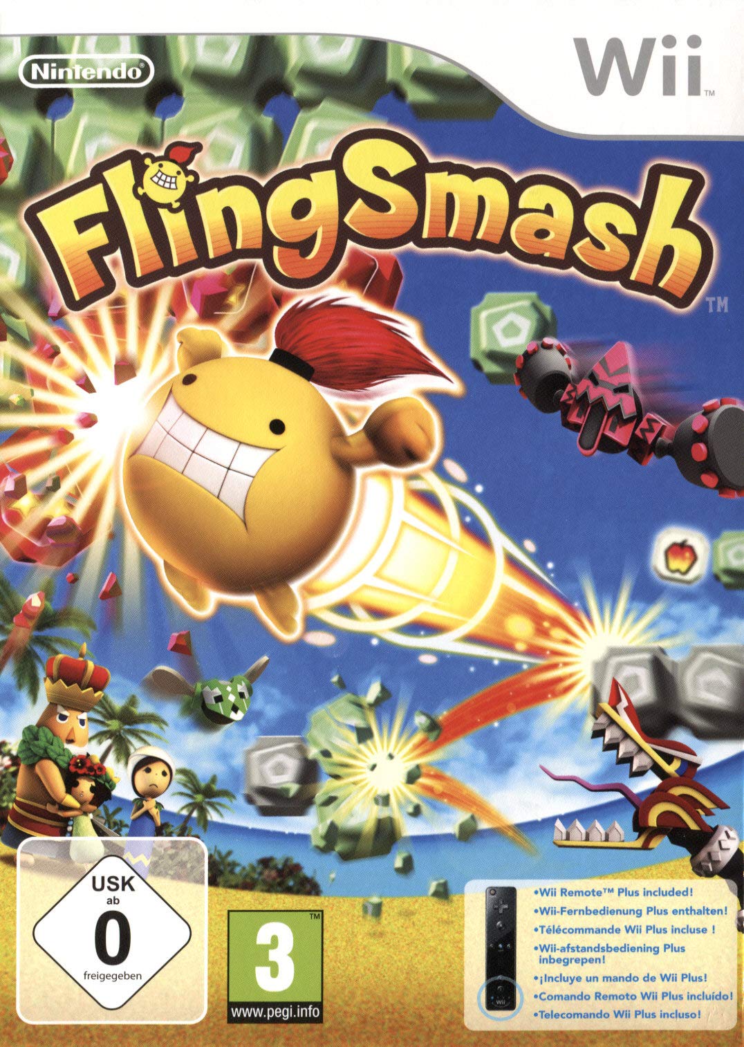FlingSmash inkl. Wii Remote Plus, schwarz Wii