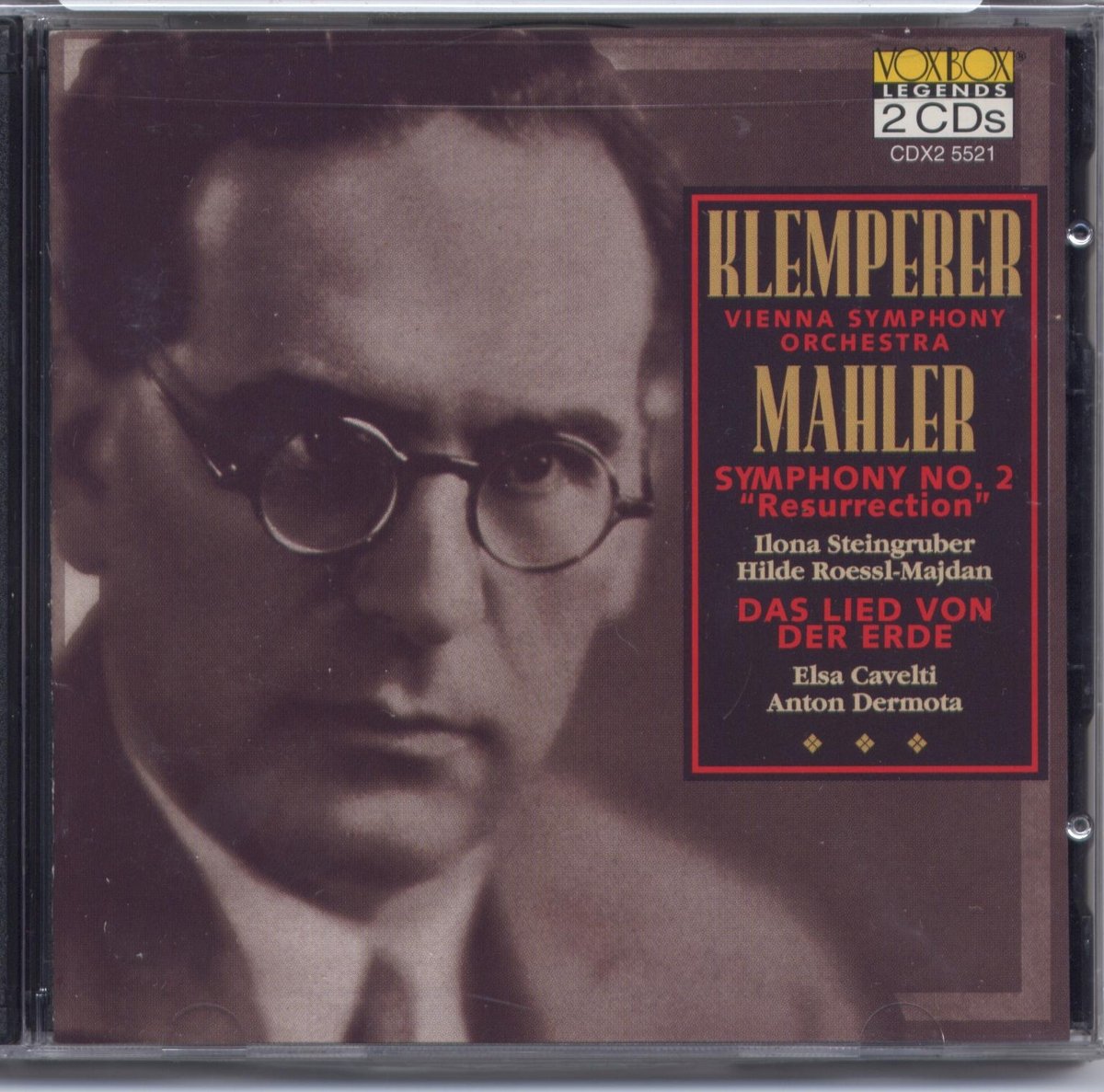 Sinfonie 2/Das Lied von der Erde cd