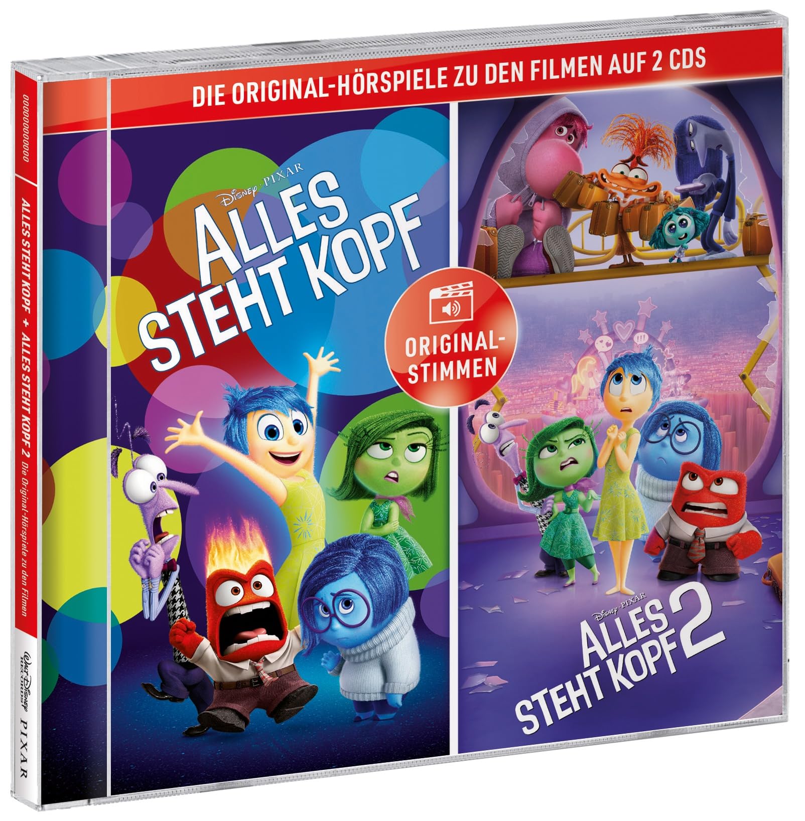 Alles steht Kopf + Alles steht Kopf 2 – Hörspiele zu den Disney/Pixar Filmen (2CD) Children & Young People