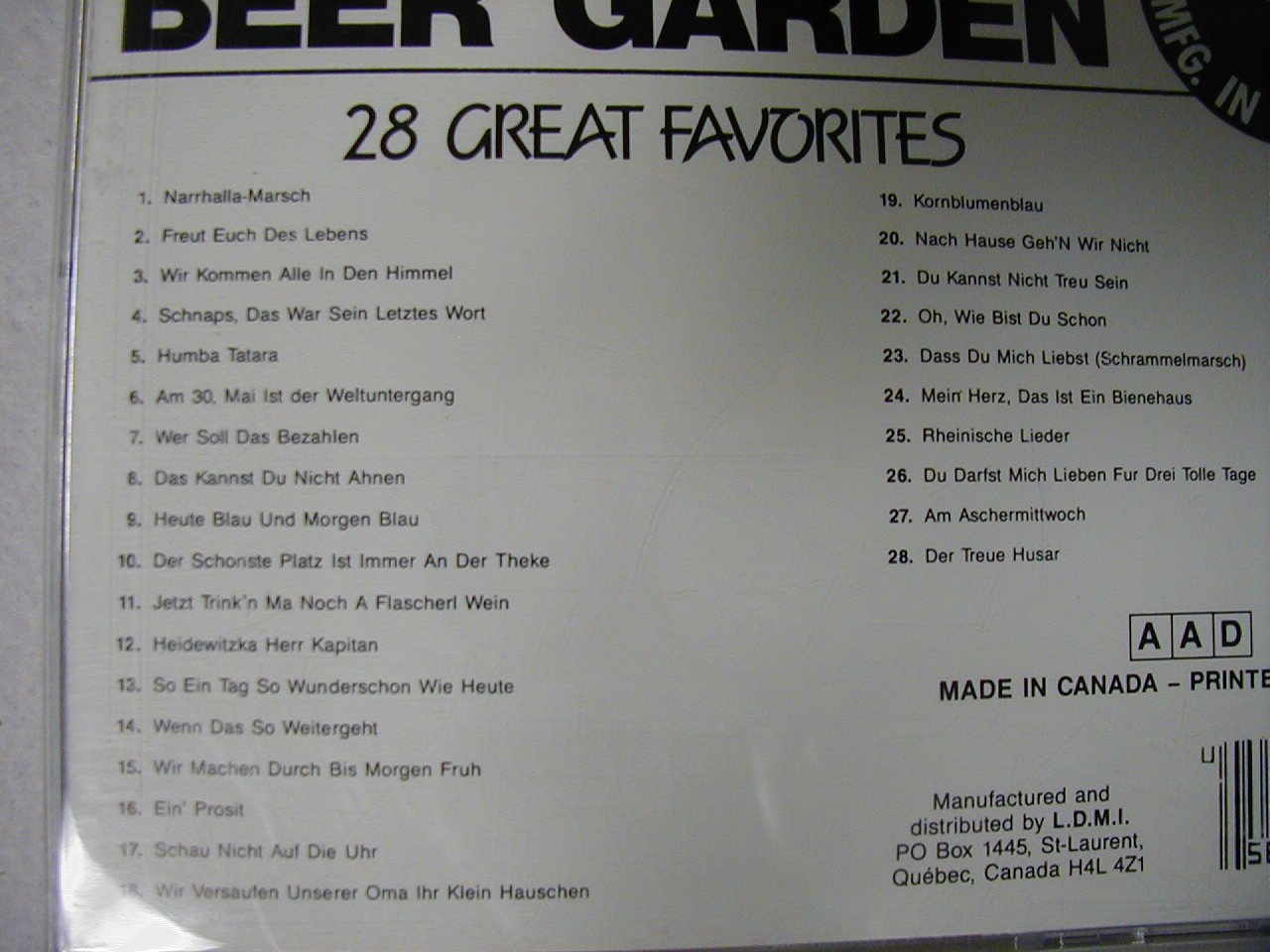 Best of German Beer Garden---- Pop