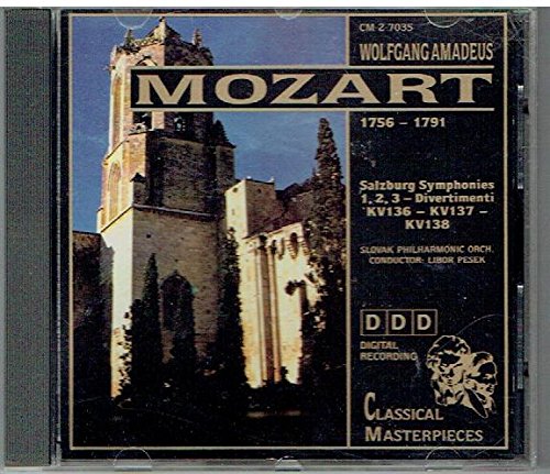 Mozart: Salzburg Symphonies 1, 2, 3 / Divertimenti KV 136 - 138 (UK Import) Classical