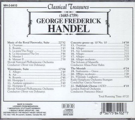 Product Image: Fireworks/Water Music Suite/Mess